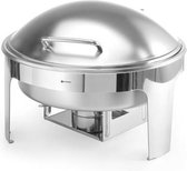Hendi Chafing Dish Rond - Satin Finish - Au Bain Marie Buffetwarmer - Warmhoudschaal - 6 Liter - 46,5x42x(H)32cm