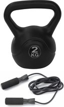 Tunturi - Fitness Set - Springtouw - Kettlebell 2 kg