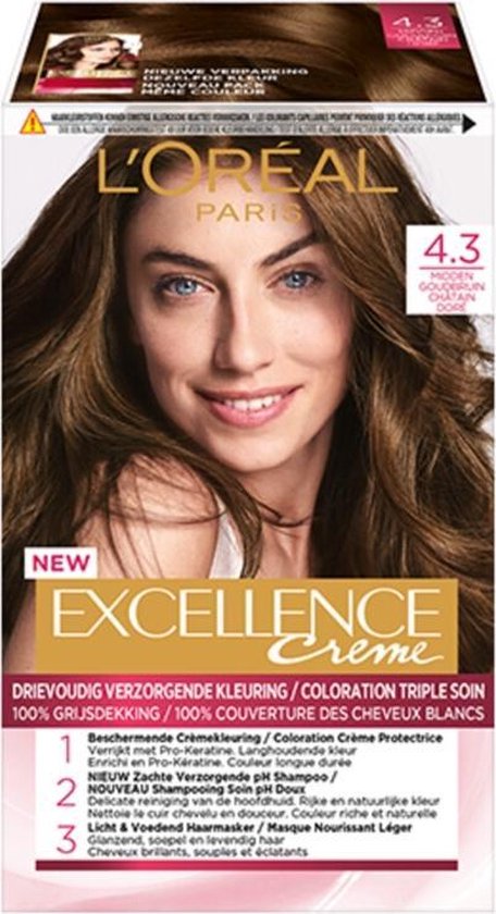 L'Oréal Paris Crème 4.3 - Midden - Haarverf | bol.com