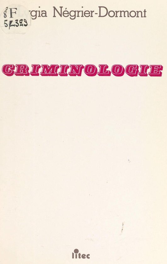 Criminologie - cover