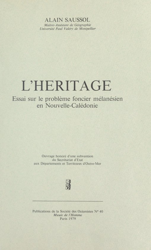 L'héritage - cover