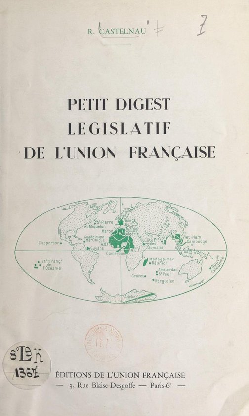 Petit digest législatif de l'Union française - cover