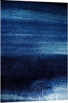 Acrylglas - Donker Blauw/Licht Blauw Kleurenmix  - 80x120cm Foto op Acrylglas (Wanddecoratie op Acrylglas)