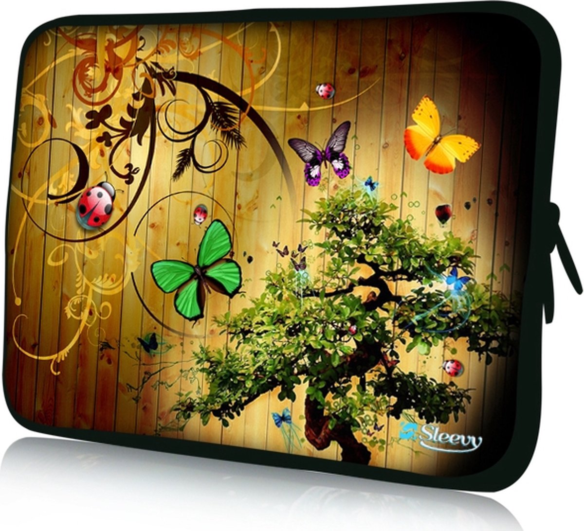 Sleevy 11,6 inch laptophoes vlindertjes - laptop sleeve - Sleevy collectie 300+ designs