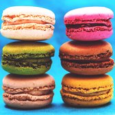 Schilderij macarons 80 x 80 - Pixello - Canvas - Schilderijen op canvas - Unieke canvaskunst designs