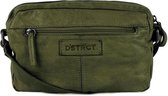 DSTRCT Crossbodytas Harrington Road Leer - groen