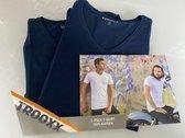 Trooxx T-shirt 2-Pack - V- Neck - Navy -  S