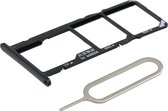 MMOBIEL Dual Sim Tray Kaart Houder Slot voor Honor 8A - Zwart - 6.09 inch Incl. Sim Pin