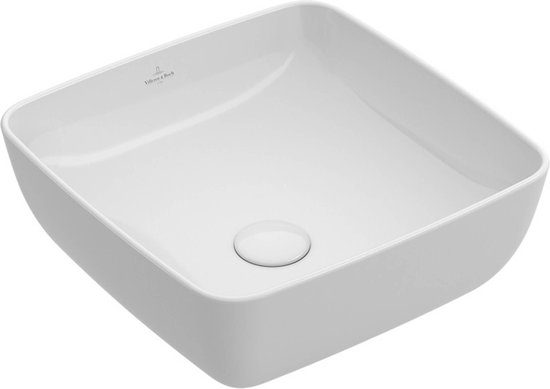 Villeroy & Boch Artis opzetwastafel vierkant 41x41cm zonder overloop ...