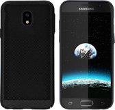 BackCover Holes - Telefoonhoesje - Hoesje voor Samsung J7 2017 - Zwart