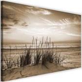 Schilderij Duingras, 2 maten, beige, Premium print