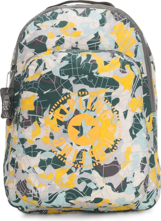 Kipling Backpack Rugzak Camo Map