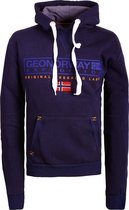 Geographical Norway Sweatshirt Heren Hoodie Blauw Gasic - L