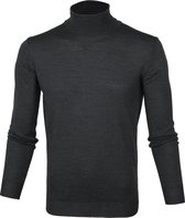 Suitable Merino Coltrui Pull Antraciet - Grijs maat L