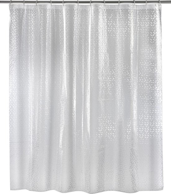 Wenko Douchegordijn Stamp 180 X 200 Cm Polyetheen Wit
