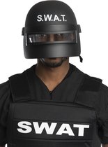 FUNIDELIA SWAT Riot Helm voor vrouwen en mannen Politieman - Zwart