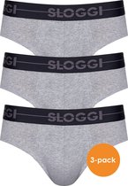 Sloggi Men GO Mini - heren slips (3-pack) - grijs - Maat: S