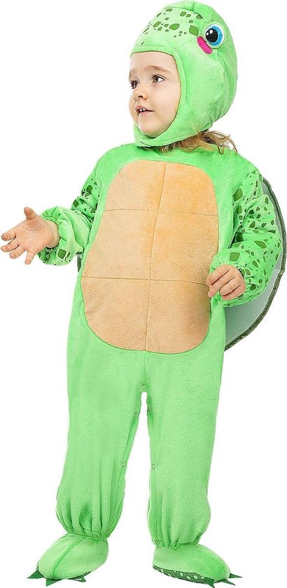 FUNIDELIA Schildpadden kostuum voor baby - 0-6 mnd (50-68 cm) - Grijs
