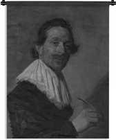 Wandkleed Frans Hals - Portret van Jean de la Chambre - Frans Hals Wandkleed katoen 90x120 cm - Wandtapijt met foto