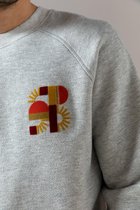 Sissy-Boy - Grijze sweater met artwork