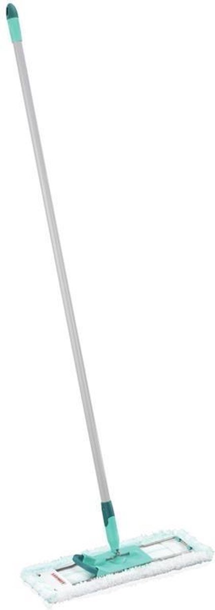Leifheit Profi vloerwisser XL Micro Duo - 42 cm wisbreedte - stalen steel 140 cm - 360° draaibare scharnier - Click System - Leifheit