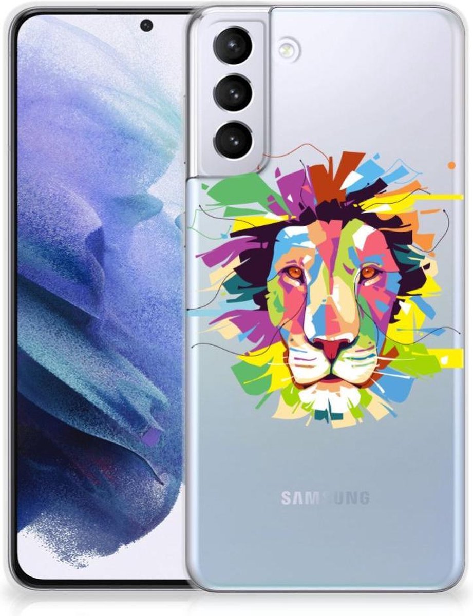 Samsung Galaxy S21 Plus Telefoonhoesje met Naam Lion Color