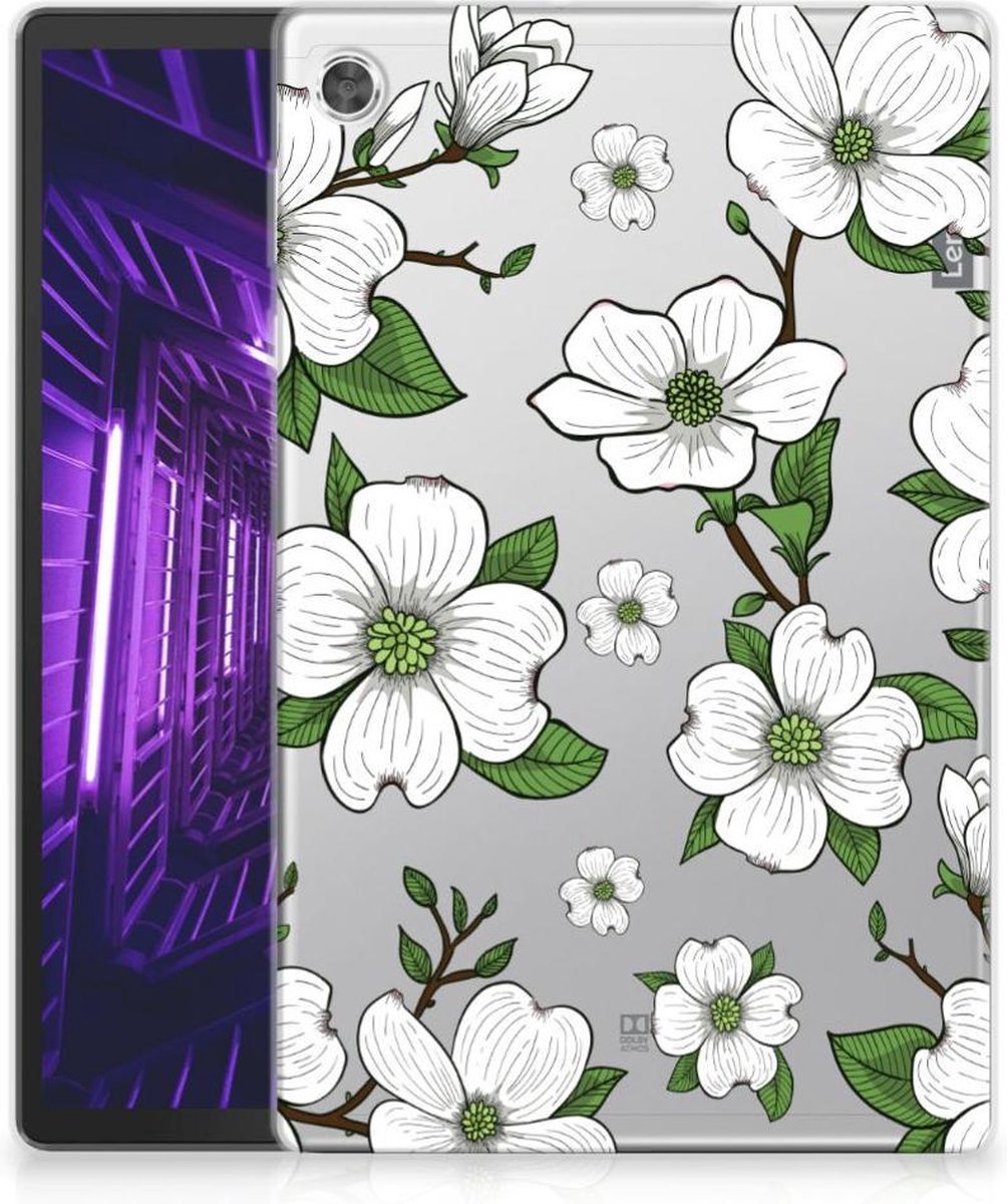 Lenovo Tab M10 Plus Siliconen Hoesje Dogwood Flowers