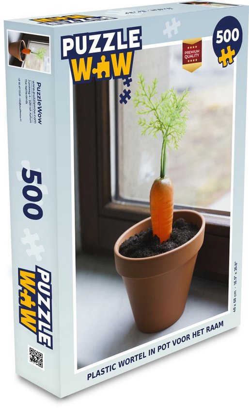 factor bedenken het is mooi Puzzel 500 stukjes Nep Planten - Plastic wortel in pot voor het raam puzzel  500... | bol.com