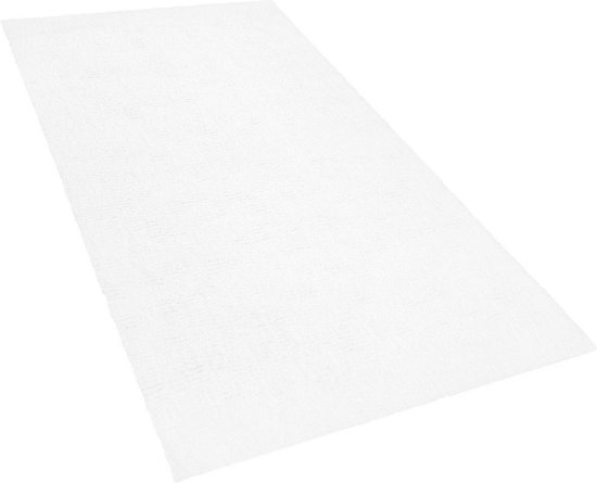 DEMRE - Shaggy vloerkleed - Wit - 80 x 150 cm - Polyester