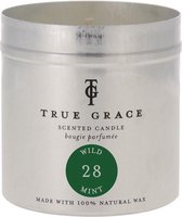 True Grace Geurkaars in een blikje Nr. 28 Wilde Munt uit de Walled Garden collectie