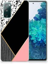Souple Housse pour Samsung Galaxy S20 FE Coque Téléphone Formes Rose Noir