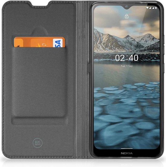 Étui portefeuille portefeuille Nokia 2.4 Smart Cover Case Paarden