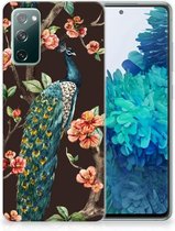 Telefoon Hoesje Samsung Galaxy S20 FE Siliconen Back Cover Pauw met Bloemen