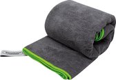 TravelSafe Microvezel Terry handdoek L – grijs/groen