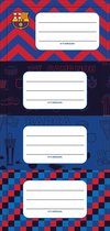 Fc Barcelona Naamstickers Junior Vinyl Rood/blauw 20 Stuks