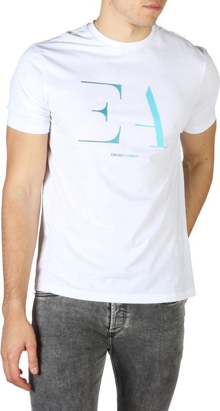 Emporio Armani - T-shirts - Heren - 3H1TA5-1J0AZ - white,lightblue | bol.com