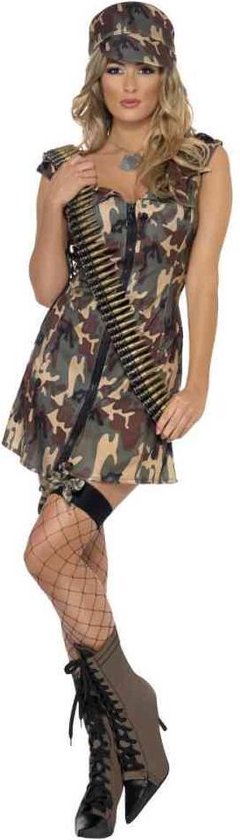 Dressing Up & Costumes | Costumes - 70s Disco Fever - Fever Army Girl Costume