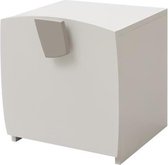 FREEZY Kindernachtkastje 1 Deur - Mdf - Wit / Grijs - L38.5 x D35 x H37.3 cm