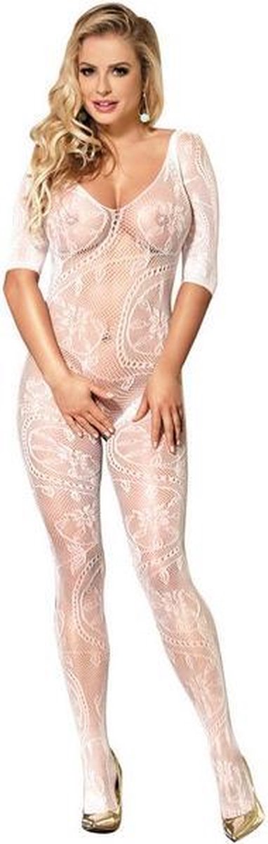 Paris Hollywood H30312 - Catsuit - Wit - One Size