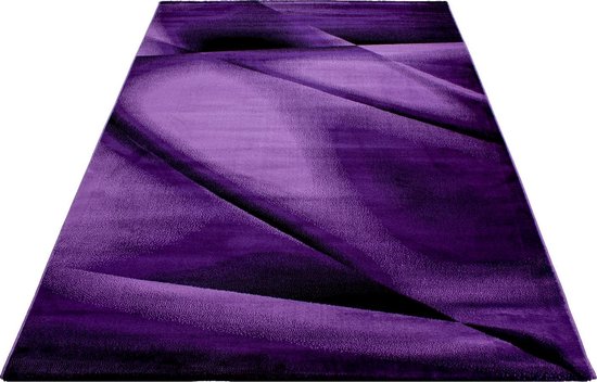 Modern laagpolig vloerkleed Miami - lila - 160x230 cm