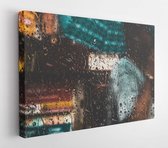 Onlinecanvas - Schilderij - Man Passing By A Window Art Horizontal Horizontal - Multicolor - 75 X 115 Cm