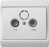 Radio / TV Antenna Socket - Crème - Inbouw