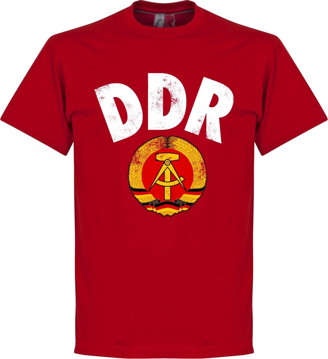 DDR Logo T-Shirt - Rood - S | bol.com