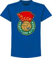 T-shirt à logo CCCP - Bleu - XL
