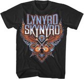 Lynyrd Skynyrd Heren Tshirt -L- Crossed Guitars Zwart