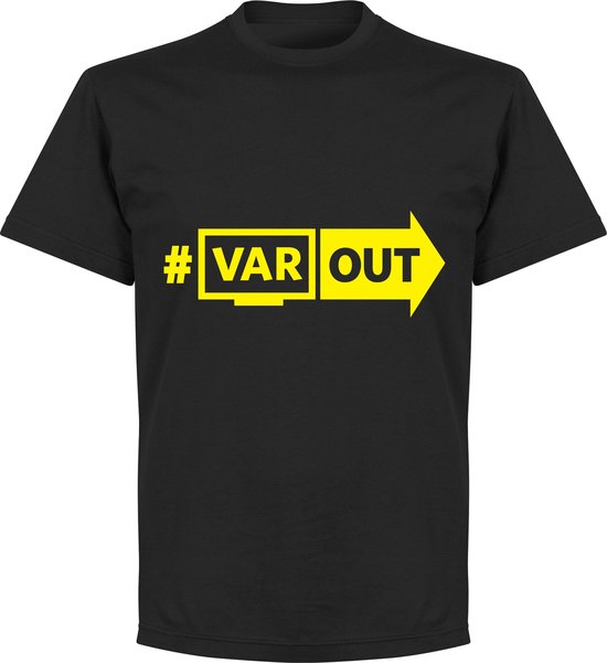 VARout T-Shirt - Zwart/ Geel - M