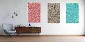 Onlinecanvas - Schilderij - Marble Texture Liquid Banner Backgrounds Art Vertical Vertical - Multicolor - 80 X 60 Cm