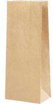 Papieren zakken, afm 9x6,5x22,5 cm,  50 gr, bruin, 100stuks