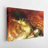 Modern art. Colorful contemporary artwork. Color strokes of paint. Brushstrokes on abstract background. Brush painting. - Modern Art Canvas - Horizontal - 1210201849 - 40*30 Horizontal