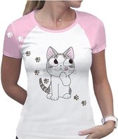 CHI Tshirt "Chi gourmande" woman SS white pink premium
